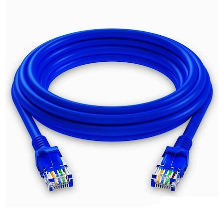 5 Core 5 Core Cat 6 Ethernet Cable - 6 ft 10Gbps Network Patch Cord - High Speed RJ45 Internet LAN Cable ET 6FT BLU
